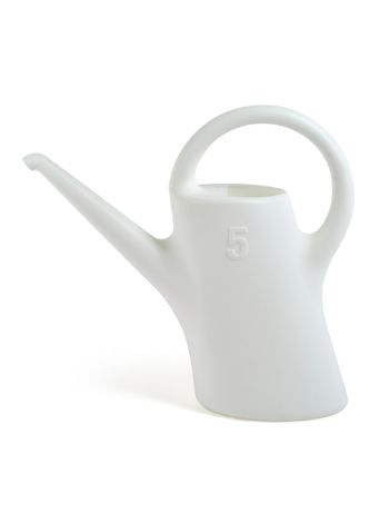 WATERING CAN 5L WHITE EVERGREEN