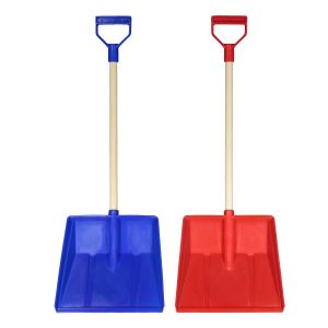 SNOW SHOVEL BLUE WOODEN STICK 65X23CM